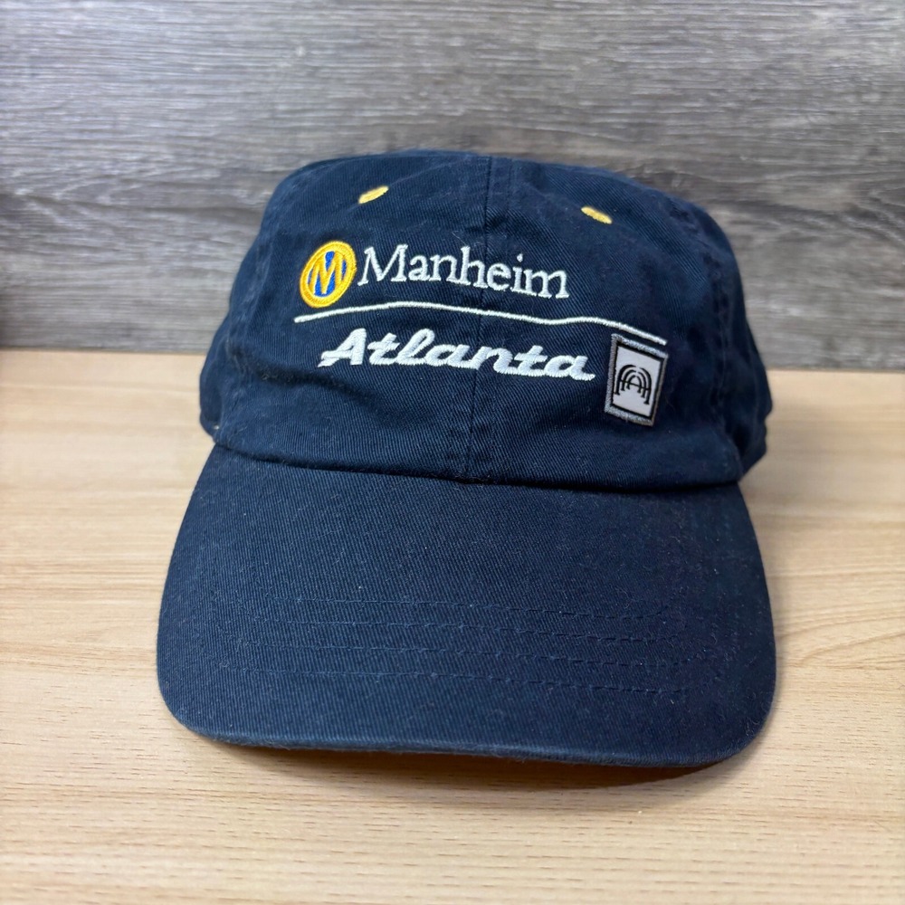 Manheim Atlanta Hat Cap Strap Back Blue Car Show One Size Adjustable